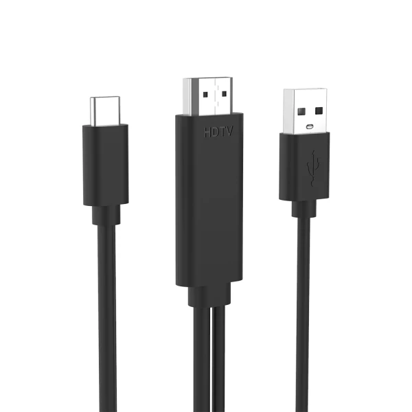 Kabal usb type-c sa hdmi 4k 30hz 1.8m + usb-a napajanje 1.2m (otn-uc505) onten