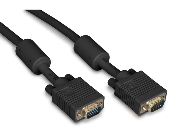 E-GREEN Kabl VGA D-sub MM 5m HQ feritno jezgro crni 