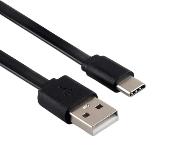 E-GREEN Kabl 2.0 USB A - USB 3.1 tip C MM 5A, 2m, za brzo punjenje, crni 
