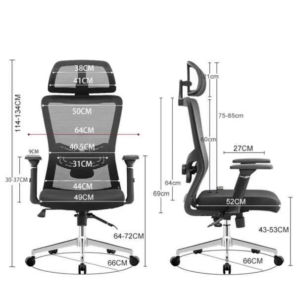 Ergonomska kancelarijska stolica UGD Vukas Chrome