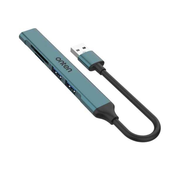 Hub usb 2.0 sa 3 porta + citac sd kartica  (otn-5705d) onten