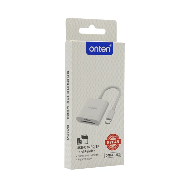 Adapter citac kartica usb type-c na sd + tf (otn-cr212) onten