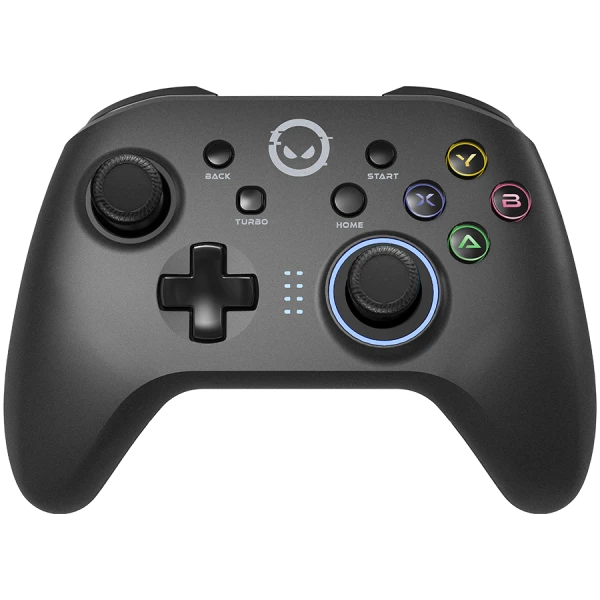 LORGAR TRIX-510, Gaming controller, Black, BT5.0 Controller with built-in 600mah battery, 1M Type-C charging cable ,6 axis motion sensor su