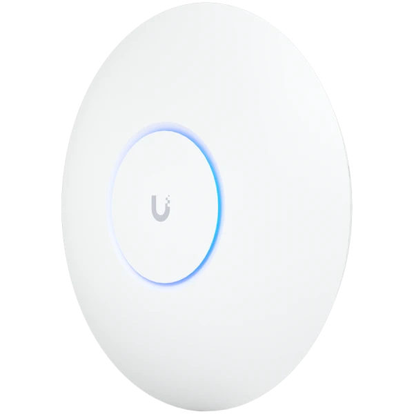 UBIQUITI U6 Pro; WiFi 6; 6 spatial streams; 140 m˛ (1,500 ft˛) coverage; 350+ connected devices; Powered using PoE; GbE uplink. ( U6-PRO ) 