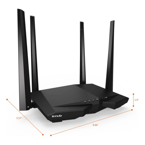 Wireless Router Tenda AC6 V5 DualBand 300-867Mbps/ext4x5dBi/1WAN/3LAN/Repeater