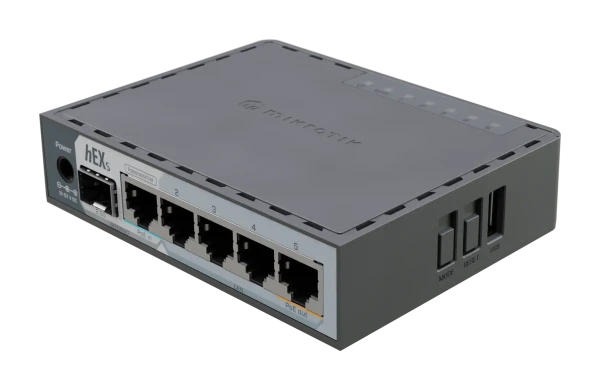 MikroTik E60iUGS hEX S ruter sa 5 x GB LAN/1 x WAN/2.5GbE SFP + USB3.0