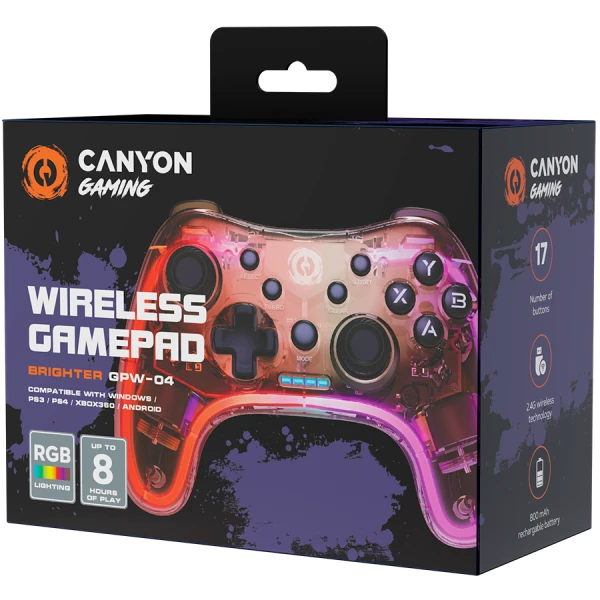 CANYON gamepad Brighter GPW-04 Dongle Wireless Crystal ( CND-GPW04 ) 