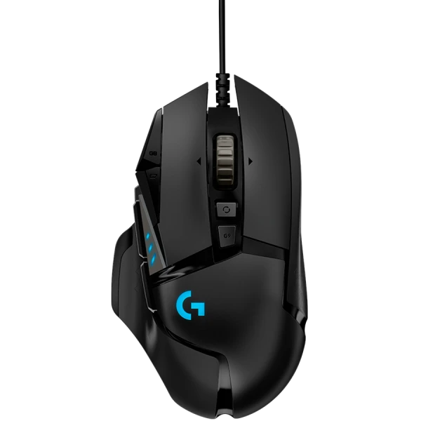 LOGITECH G502 Corded Gaming Mouse - HERO - BLACK - USB - EER2 ( 910-005470 ) 