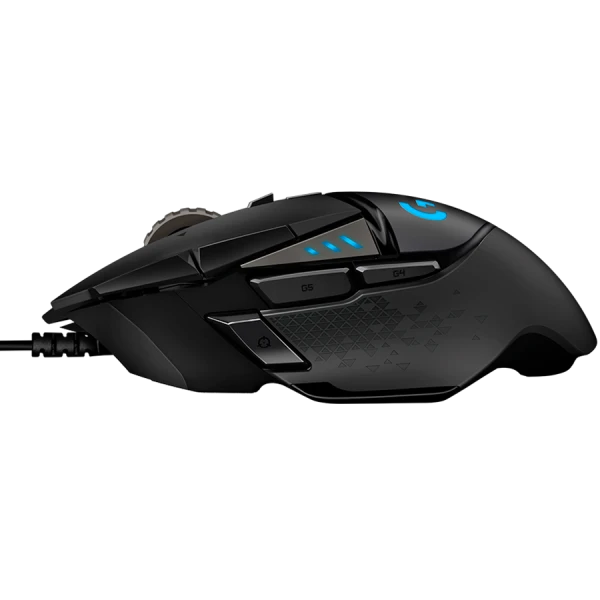 LOGITECH G502 Corded Gaming Mouse - HERO - BLACK - USB - EER2 ( 910-005470 ) 