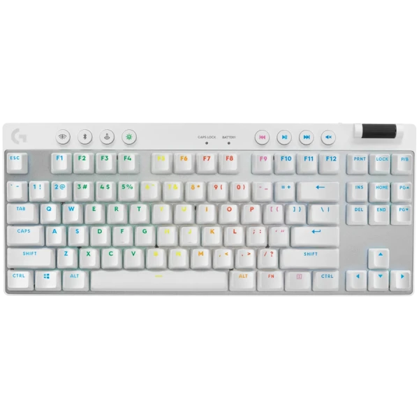 LOGITECH G PRO X TKL LIGHTSPEED Mechanical Gaming Keyboard - WHITE - US INTL - TACTILE ( 920-012148 ) 