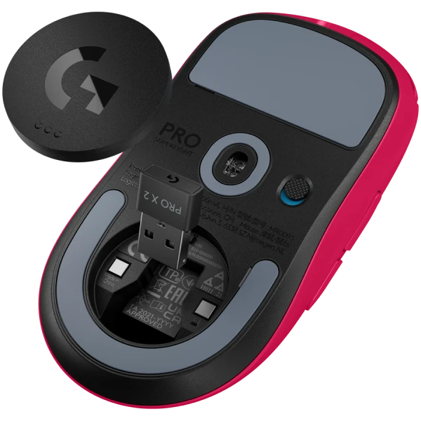 LOGITECH G PRO X SUPERLIGHT 2 LIGHTSPEED Gaming Mouse - MAGENTA - EER ( 910-006797 ) 