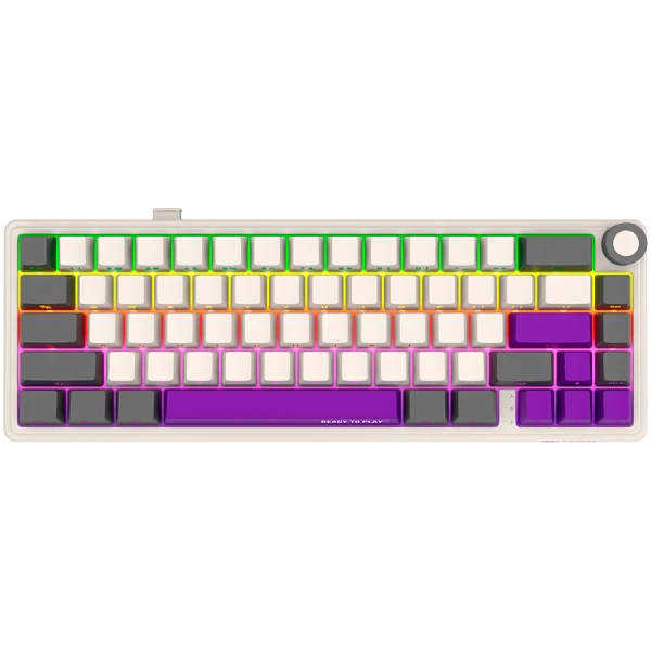 LORGAR KBP70MW, Wireless 65% Mechanical Gaming Keyboard Pro, Beige, EN layout ( LRG-KBP70MW-RT-US ) 