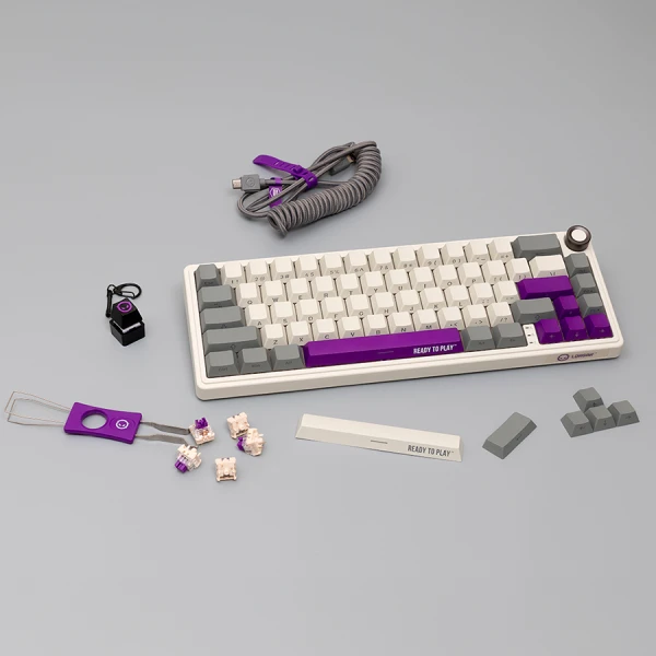 LORGAR KBP70MW, Wireless 65% Mechanical Gaming Keyboard Pro, Beige, EN layout ( LRG-KBP70MW-RT-US ) 