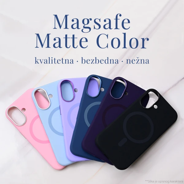 Torbica Magsafe Matte Color iPhone 16 Pro 6.3 roze