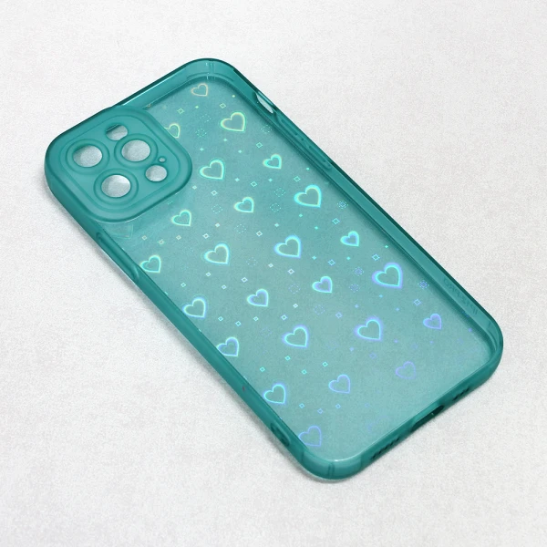Torbica Heart Color IMD za iPhone 12 Pro 6.1 tamno zelena