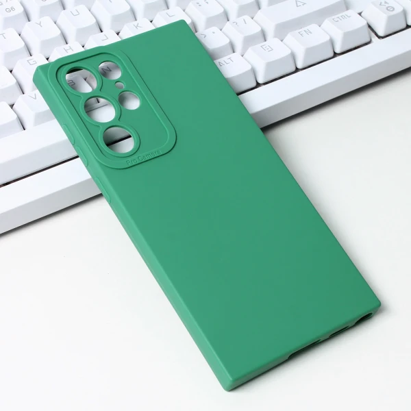 Torbica Silikon Pro Camera za Samsung S908B Galaxy S22 Ultra zelena