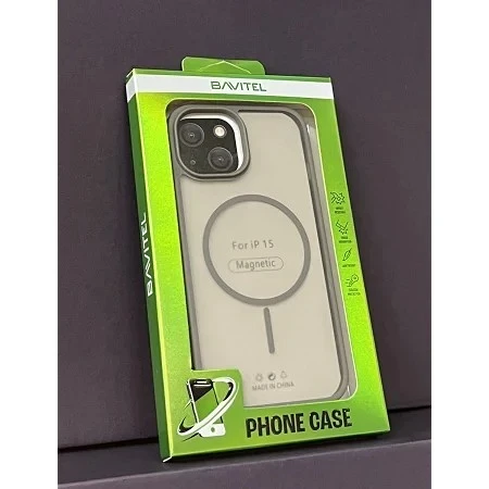 iPhone 15 Bavitel MagSafe siva
