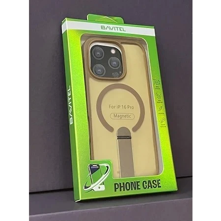 iPhone 16 Pro Bavitel MagSafe sa naslonom braon