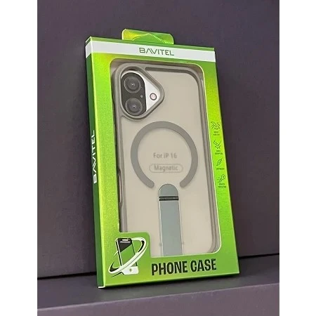 iPhone 16 Bavitel MagSafe sa naslonom siva