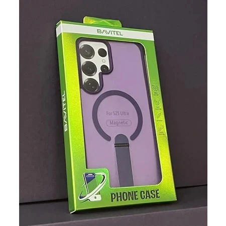 Samsung S25 Ultra Bavitel MagSafe sa naslonom ljubičasta