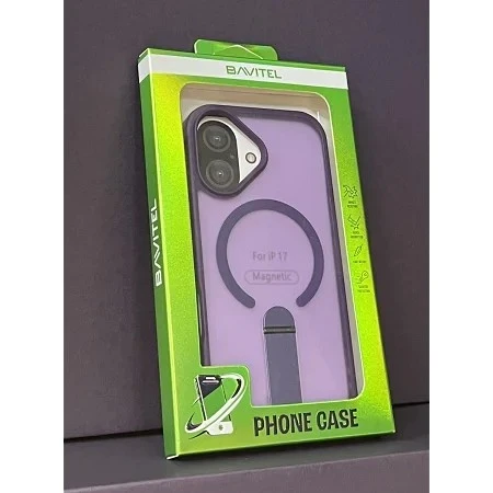 iPhone 17 Bavitel MagSafe sa naslonom ljubičasta