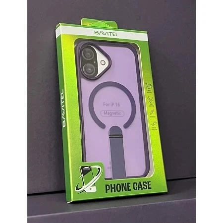 iPhone 16 Bavitel MagSafe sa naslonom ljubičasta