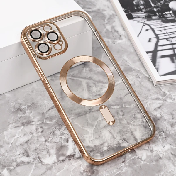 Torbica Magsafe Lux za iPhone 12 Pro Max 6.7 zlatna