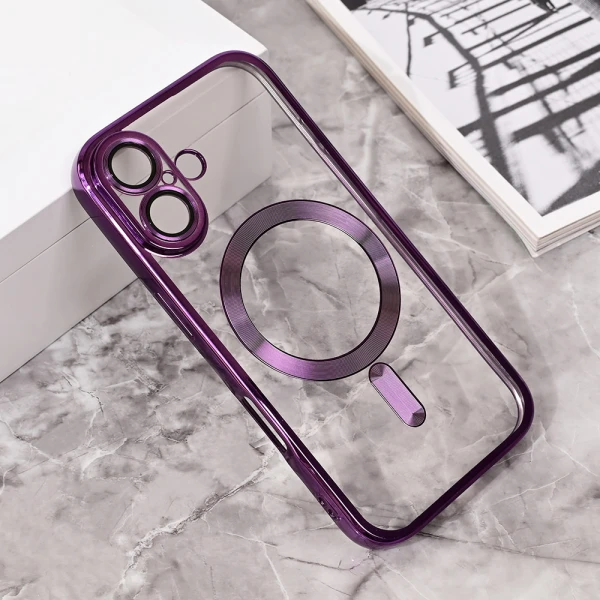Torbica Magsafe Lux za iPhone 16 6.1 ljubicasta