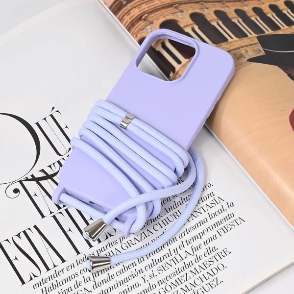 Torbica Crossbody za iPhone 16 Pro 6.3 ljubicasta