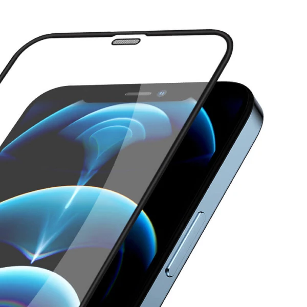 Folija za zastitu ekrana glass nillkin za iphone 12/12 pro (6.1) crni pc shatterorof