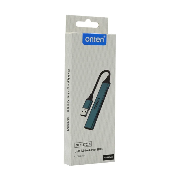 Hub usb 2.0 sa 4 porta 10cm (otn-5701d) onten