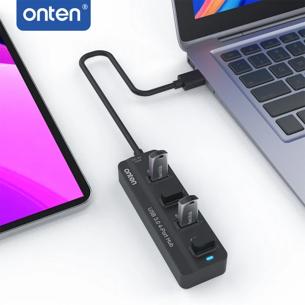 Hub usb 3.0 sa 4 porta usb 3.0/usb 3.2 gen 1 5g 1m (otn-5305) onten