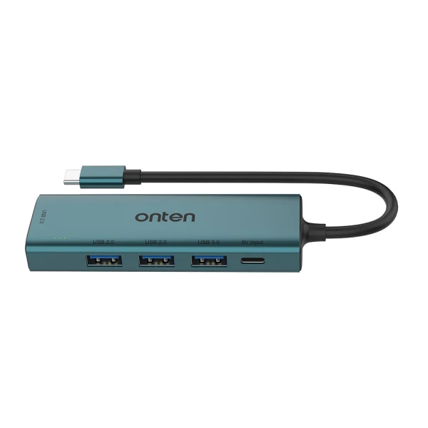 Hub usb type-c sa 4 porta (3x usb 2.0 + 1x usb 3.0) 16cm (otn-uc119) onten