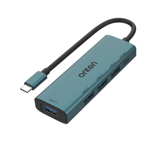 Hub usb type-c sa 4 porta (3x usb 2.0 + 1x usb 3.0) 16cm (otn-uc119) onten
