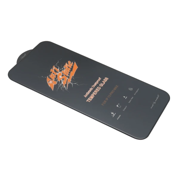Folija za zastitu ekrana glass antistatic za iphone 13 pro max/14 plus (6.7) crna