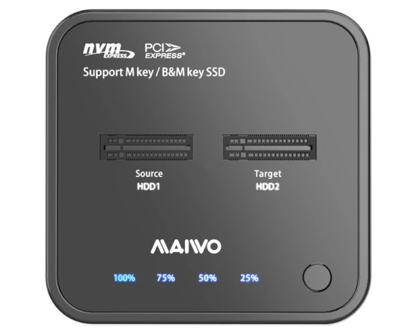 MAIWO Docking Station USB-C 3.2 na 2x M.2 NVMe Clone K3016P2 