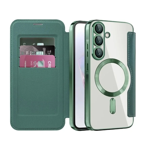 Torbica Magsafe Lux Bi Fold za Samsung A366B Galaxy A36 zelena