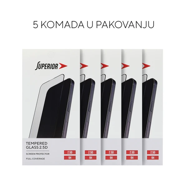 Folija za zastitu ekrana glass superior 2.5d za iphone 17 pro max (6.9) 5 u 1