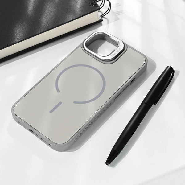 Torbica Magsafe Matte Shield za iPhone 13/14 6.1 siva