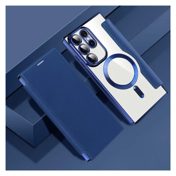 Torbica Magsafe Lux Bi Fold za Samsung S918B Galaxy S23 Ultra plava