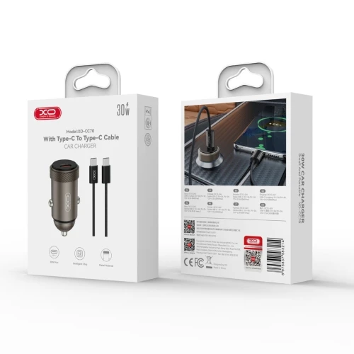 XO Auto Punjac XO mini CC70 + Type C - Type C Kabal 30w