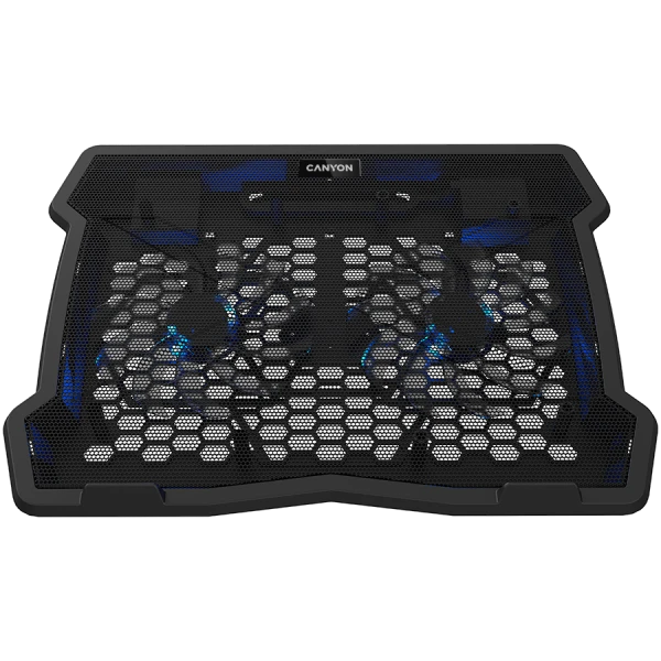 CANYON NS03, Cooling stand dual-fan with 2x2.0 USB hub, support up to 10''-15.6'' laptop, ABS plastic and iron, Fans dimension:125*125*15mm(2