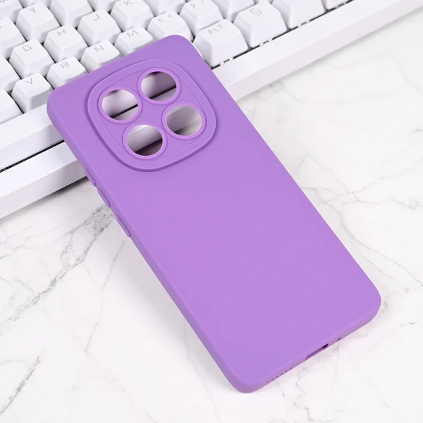 Torbica Silikon Pro Camera za Xiaomi Redmi Note 14 Pro 4G ljubicasta