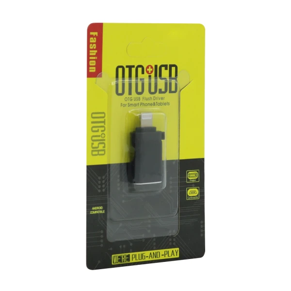Adapter otg lightning na usb3.0 sa data transfer funkcijom crni