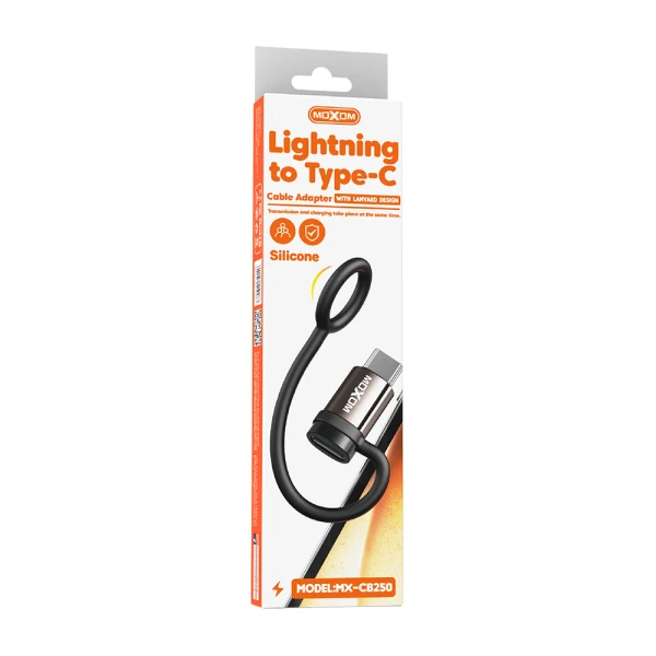 Adapter otg moxom mx-cb250 lightning na type-c crni