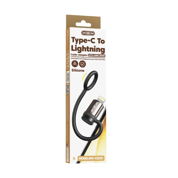 Adapter otg moxom mx-cb251 type-c na lightning crni