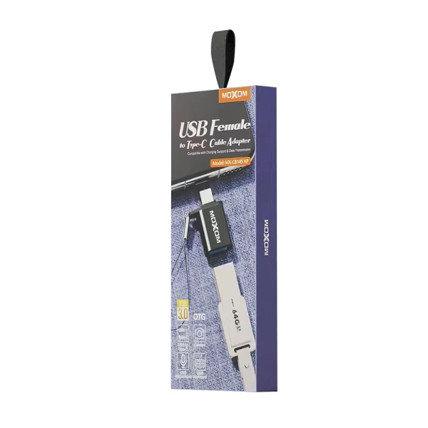 Adapter usb3.0 usb-a na type c moxom mx-cb145 crni