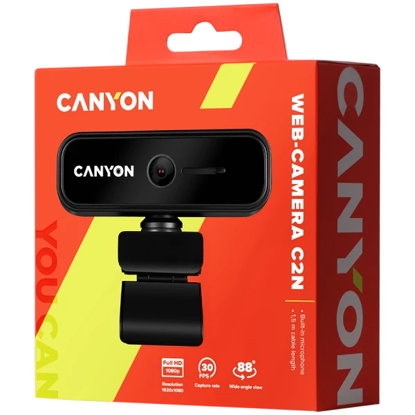 CANYON webcam C2N Full HD 1080p Black ( CNE-HWC2N ) 
