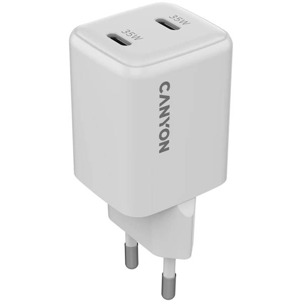 CANYON charger CU35CC GaN 35W 2xPD EU White ( CNS-CUW35CC ) 
