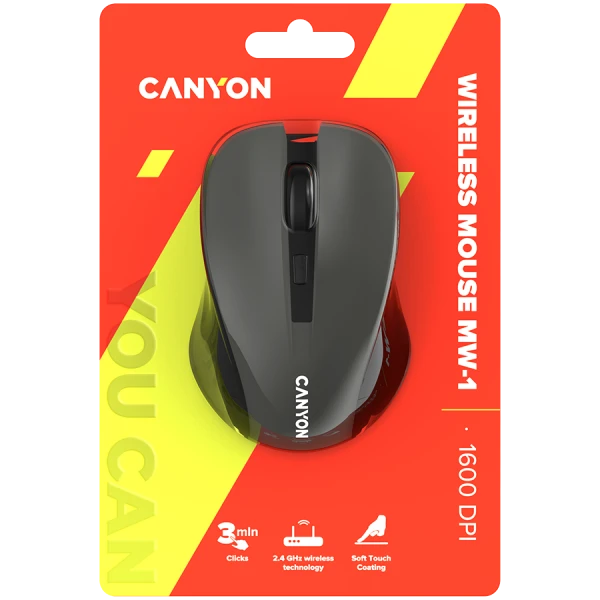CANYON mouse MW-1 Wireless Grey ( CNE-CMSW1G ) 